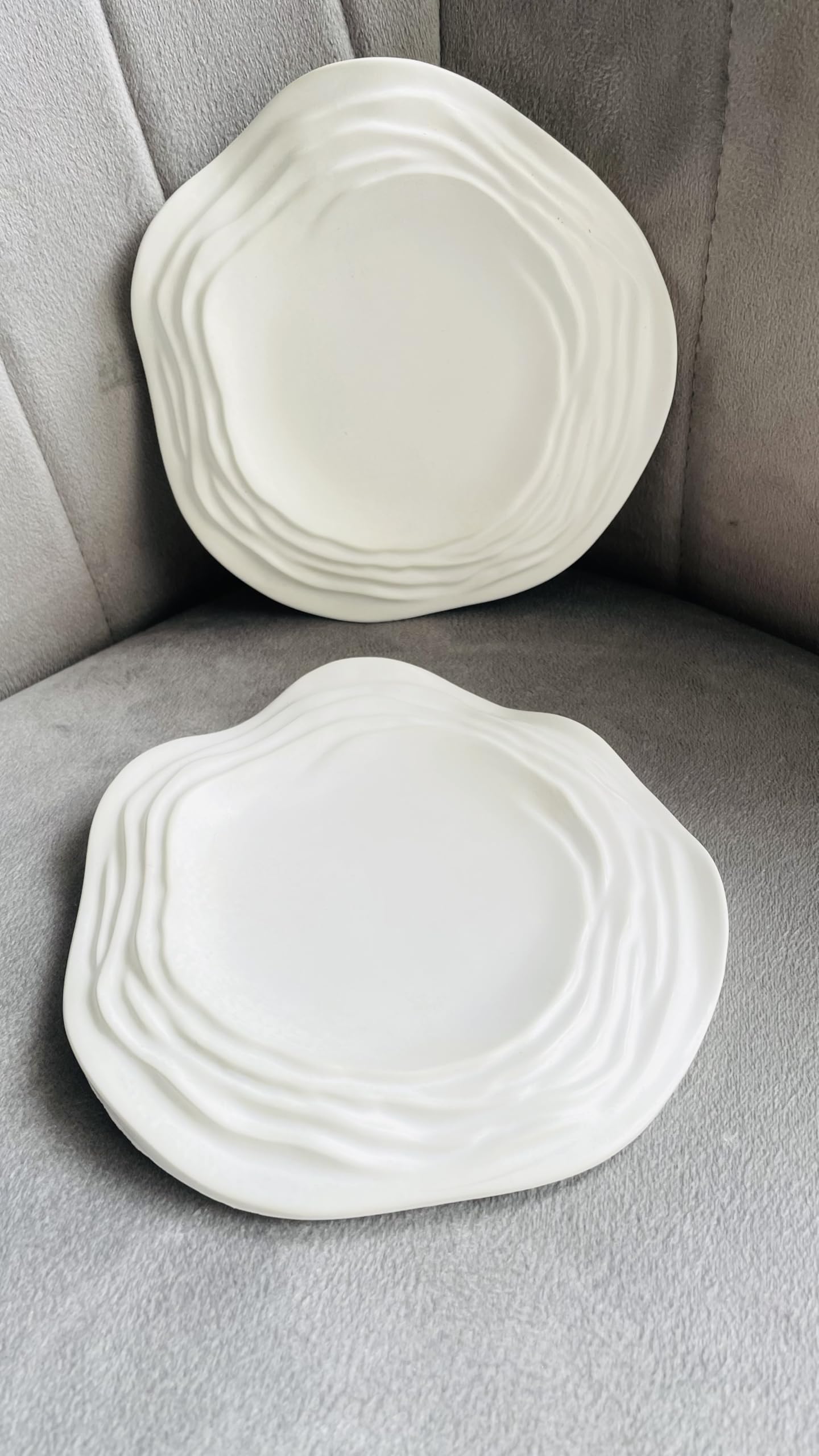 Treetrunk Wave Ripple Tray| Cement Tray | Aesthetic Tray | Minimalist Decor | Trinket Tray | Modern Home Decor | New Home Gift |